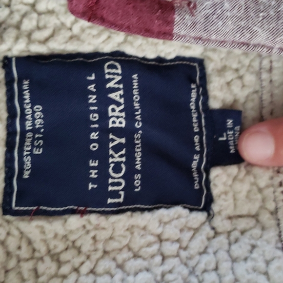 Lucky brand boys flannel jacket size Large - Picture 4 of 4